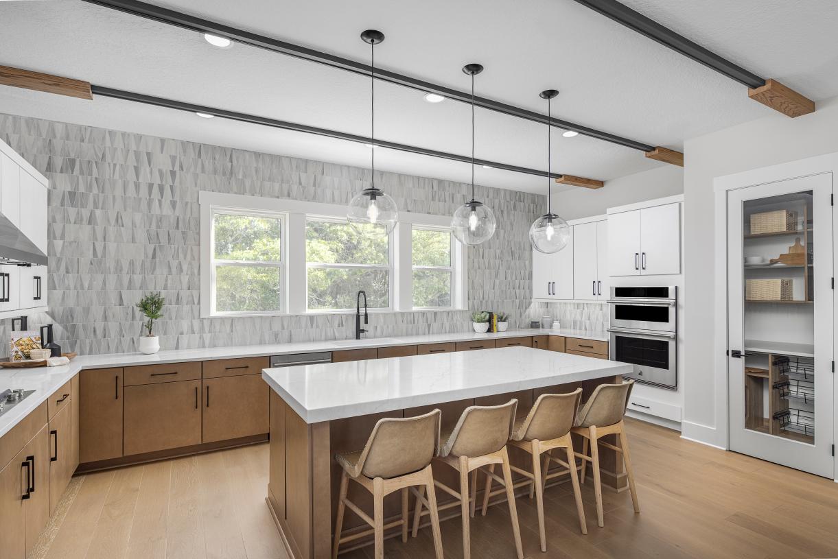 Gourmet kitchens with oversized center islands