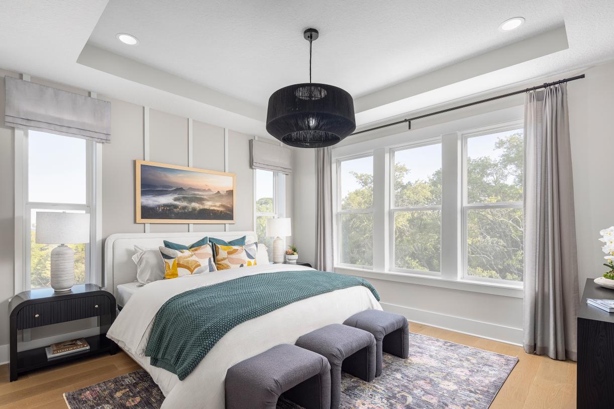 Serene primary suite designed for relaxation