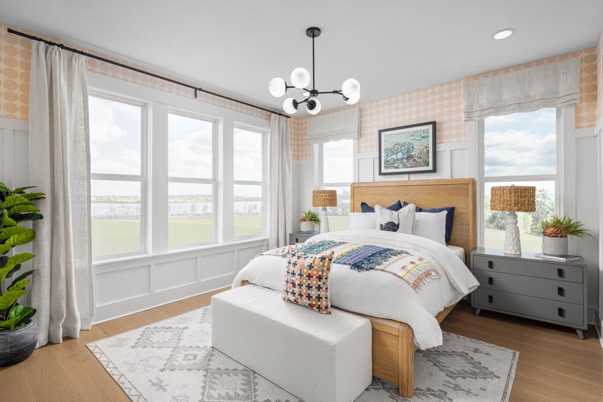 Bright and airy secondary bedrooms, perfect for guests