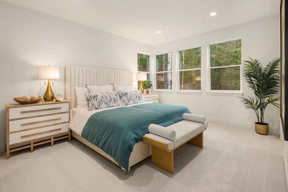 Spacious primary bedroom suite