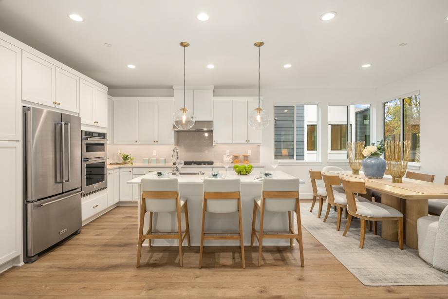 Kitchen and casual dining area