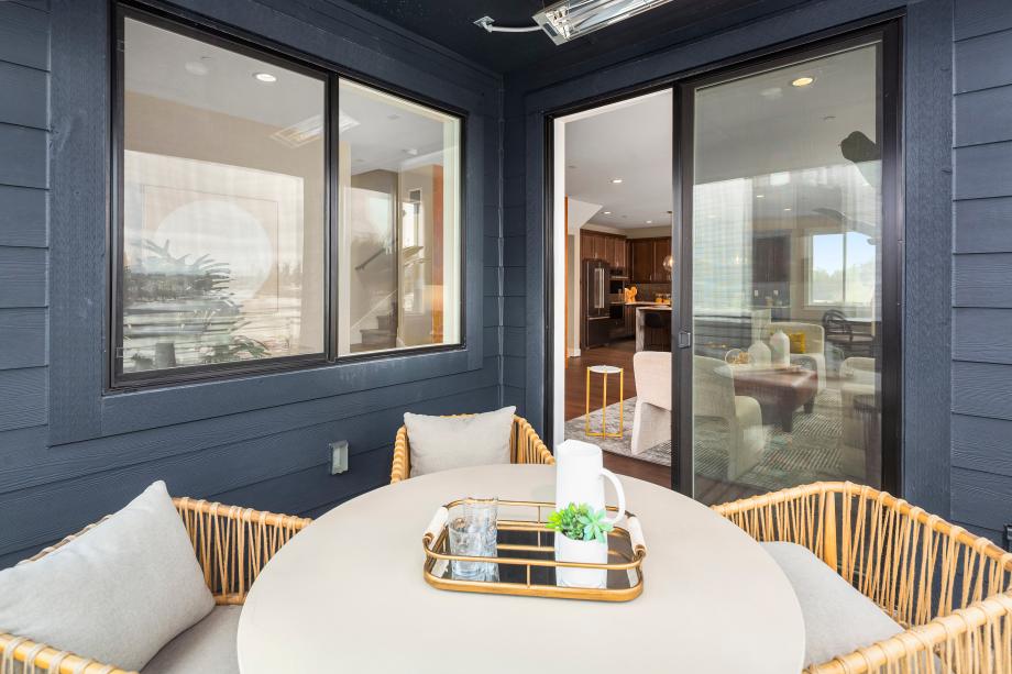 Covered deck off of the great room