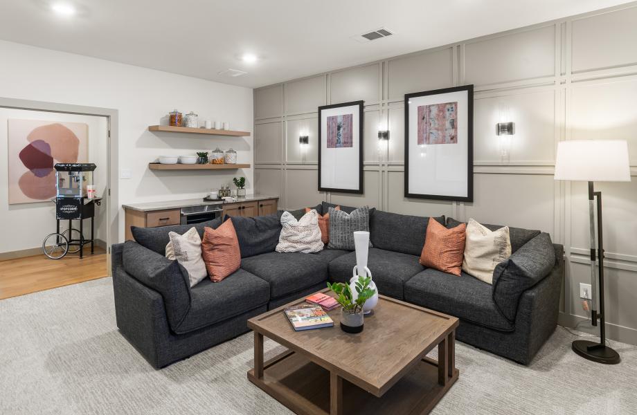 Second-story media room