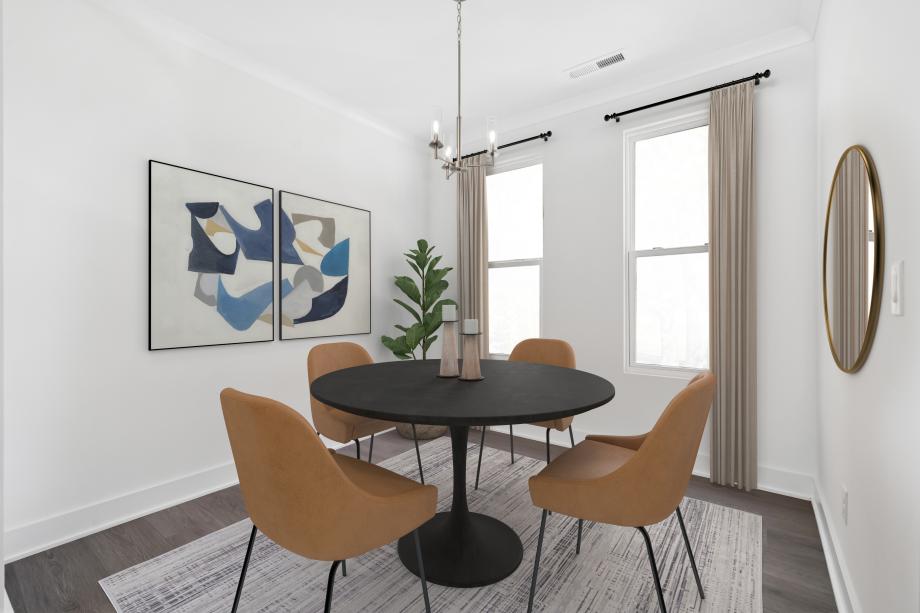 Separate casual dining area