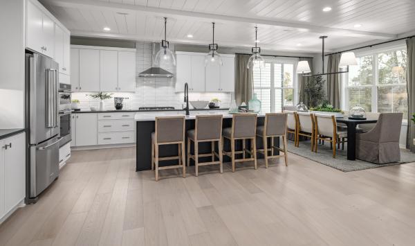 Gourmet kitchen with large center island