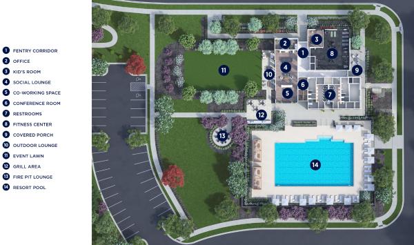 Clubhouse site plan