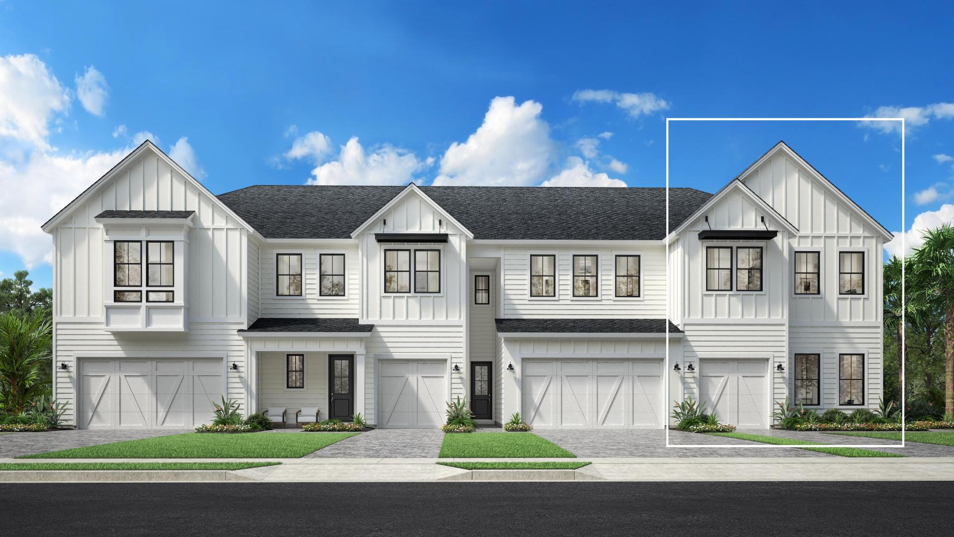 Fairfield Model Home Design in Newbrook Towns Collection by Toll Brothers