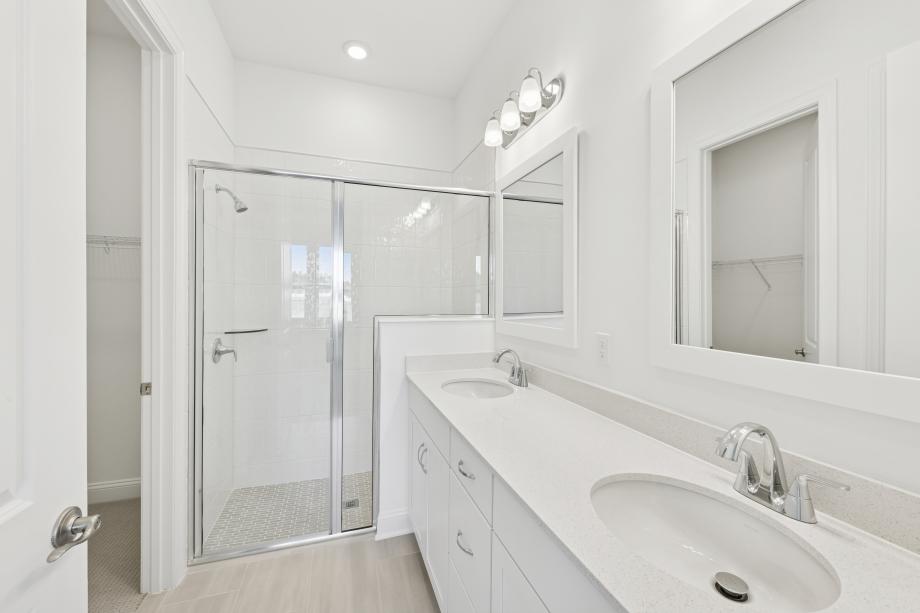 Primary bathroom with large walk-in shower