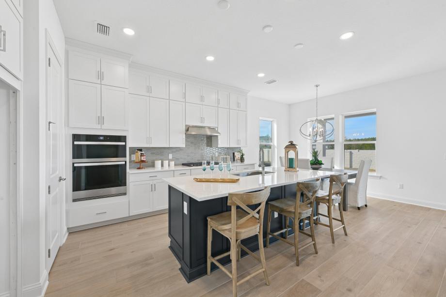 Beautiful kitchen with an adjacent casual dining area