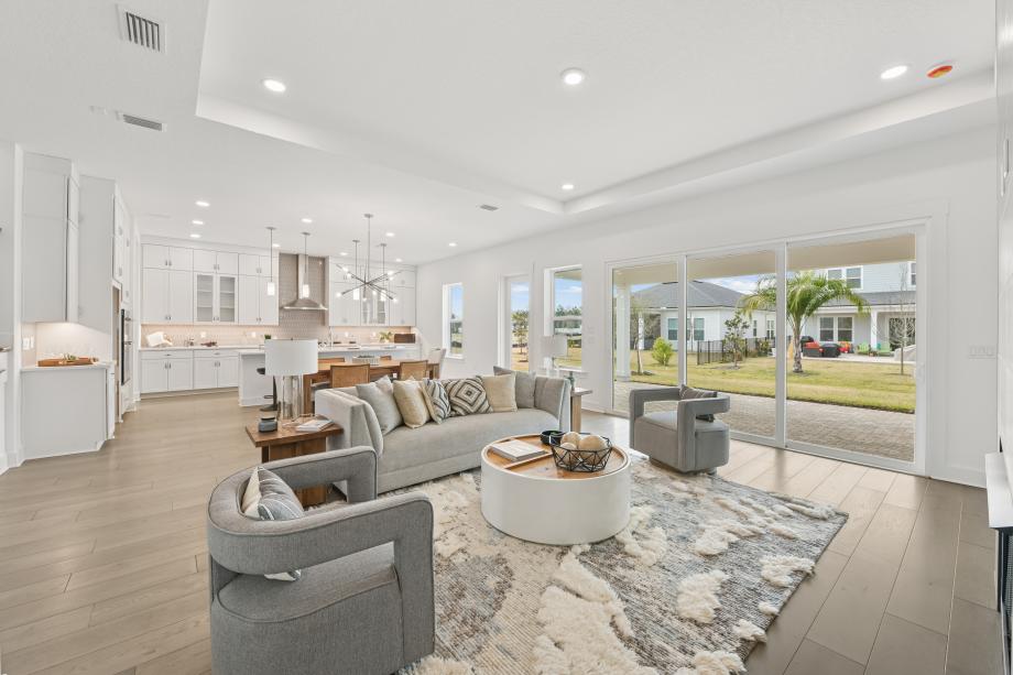 Open-concept floor plan ideal for indoor-outdoor living