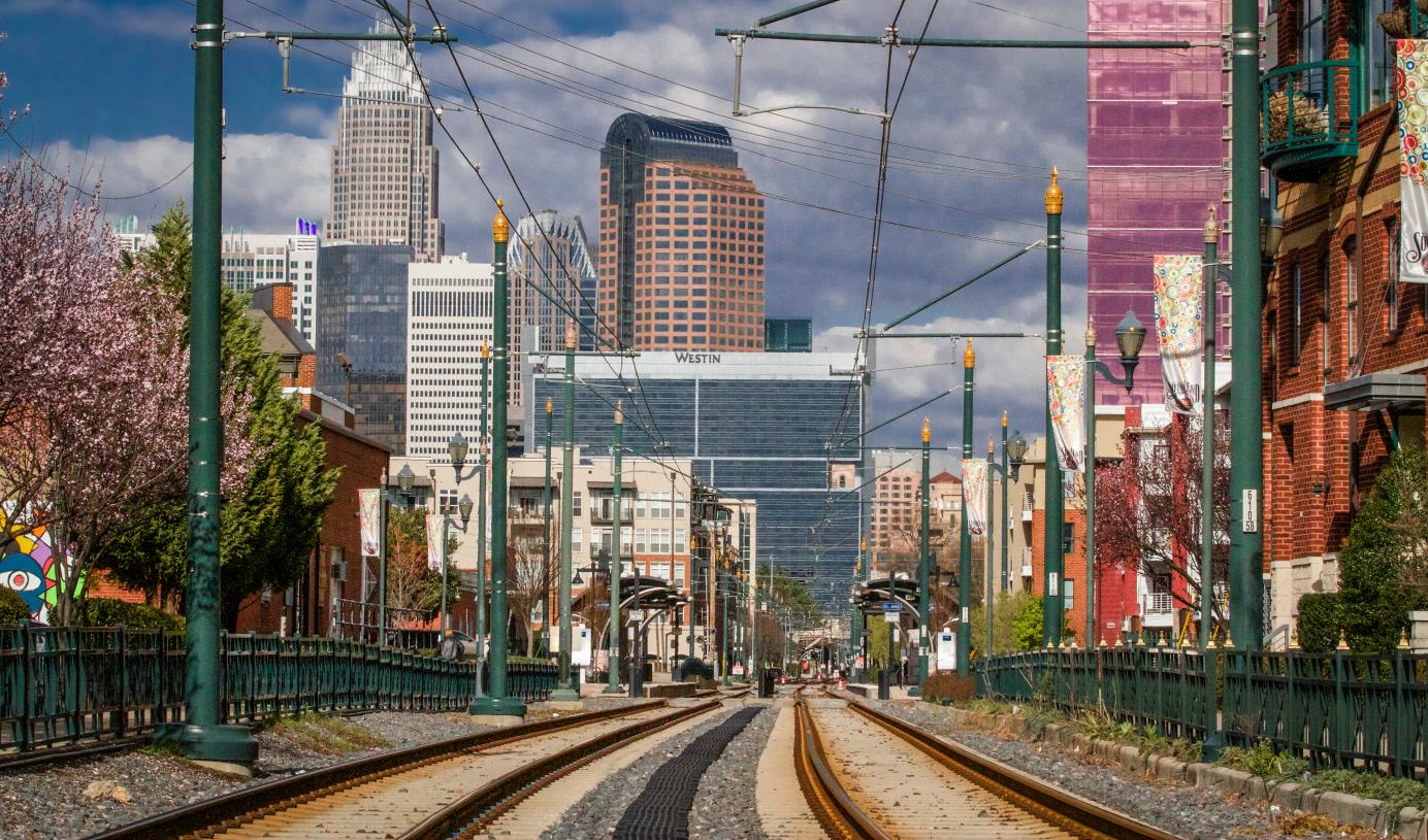 Light rail station stop makes getting to Uptown and South End a breeze