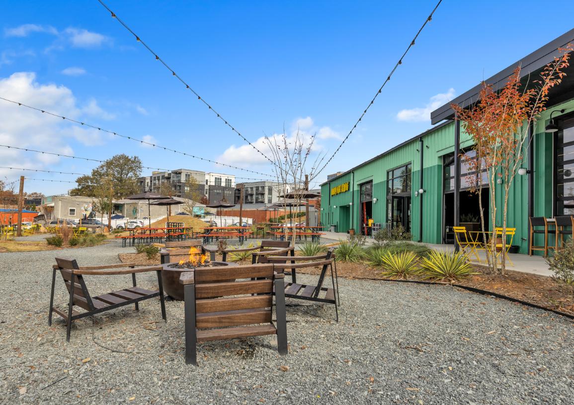 Relax and socialize with friends and family at outdoor gathering spaces