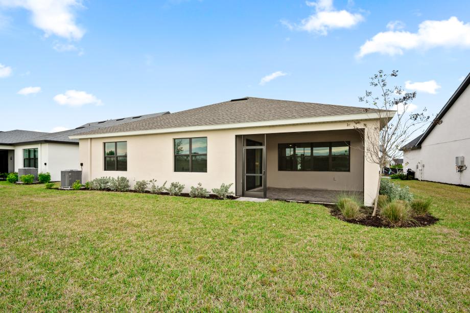 Spacious lanai with screening for comfort and privacy