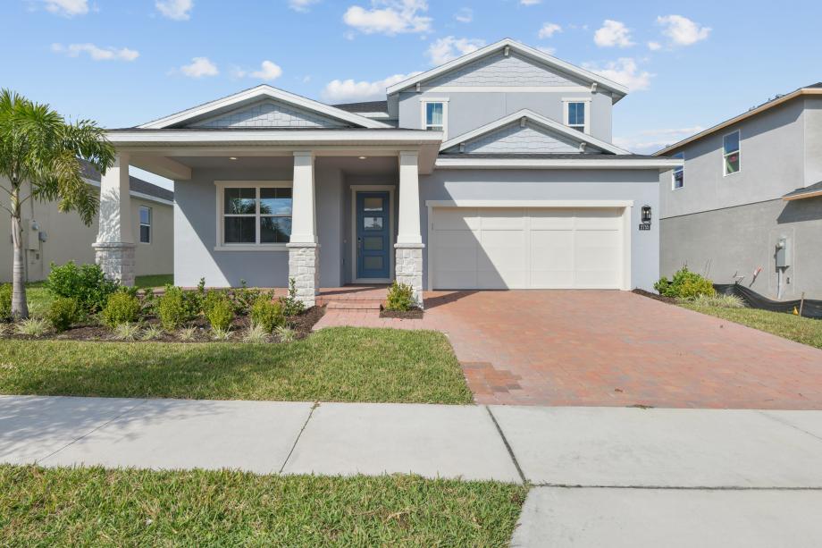 Exterior of home has timeless design with welcoming character