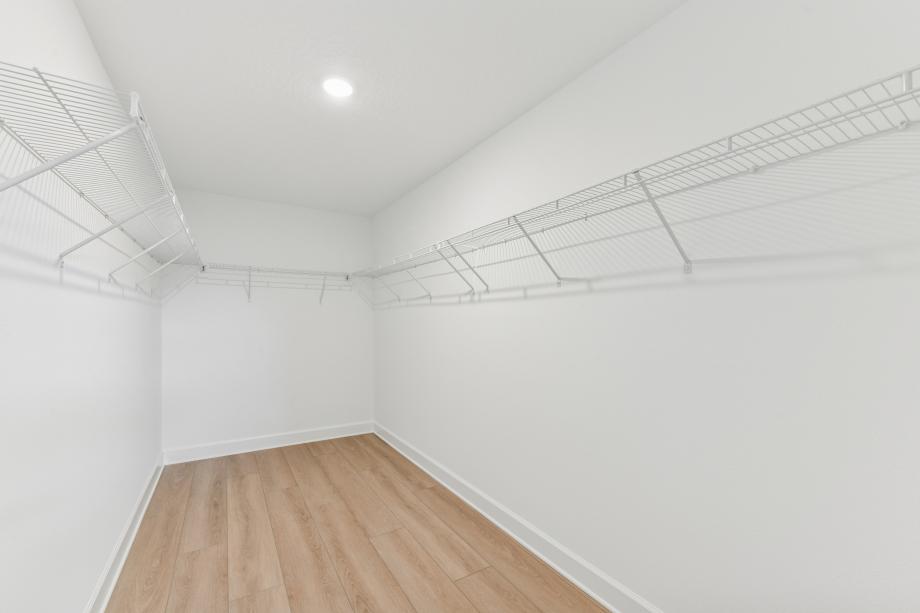 A walk-in closet designed for effortless organization