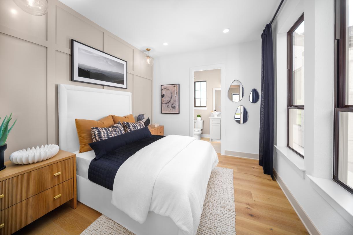 First-floor guest suites offer versatile living options