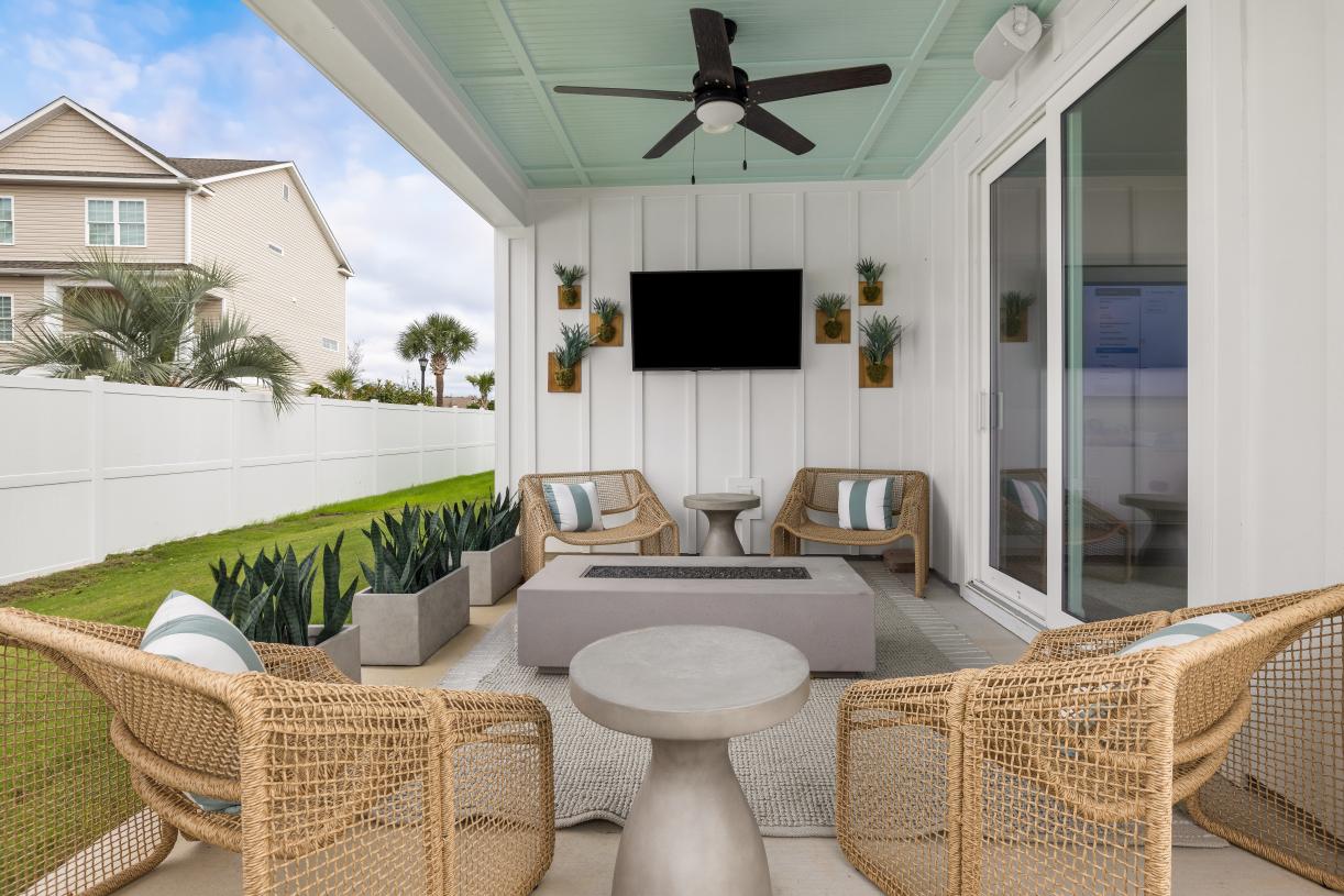 Multiple outdoor living spaces, perfect for a retreat or entertaining