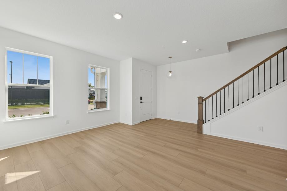 Refined living area with warm, inviting lighting