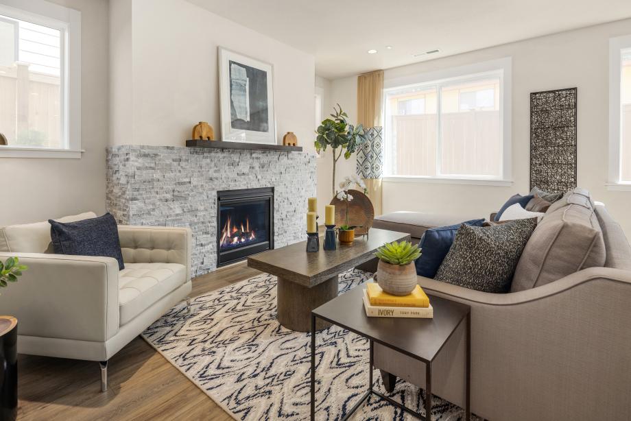 Open-concept living area