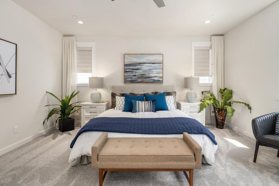 Spacious primary bedroom suite