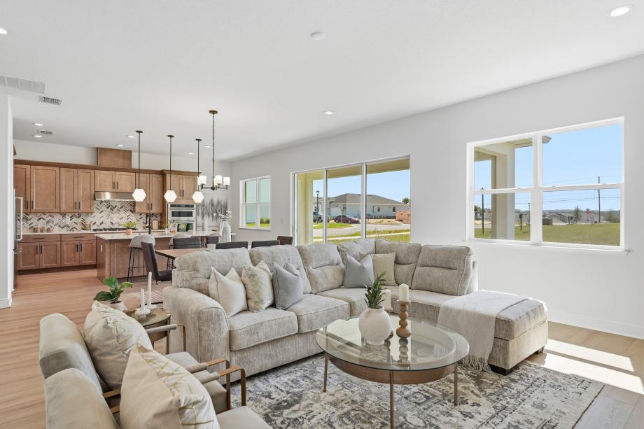Expansive great room for family connection