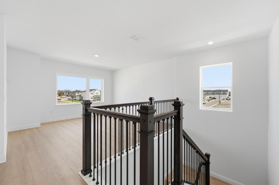 A cozy, minimalist loft