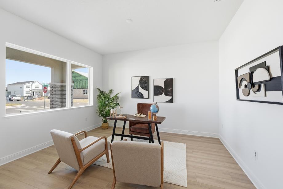 Dedicated quiet space perfect for a home office or creative studio