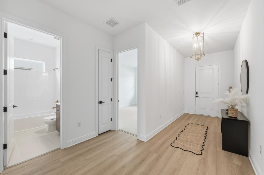 A warm welcome at the entry the minute you step inside