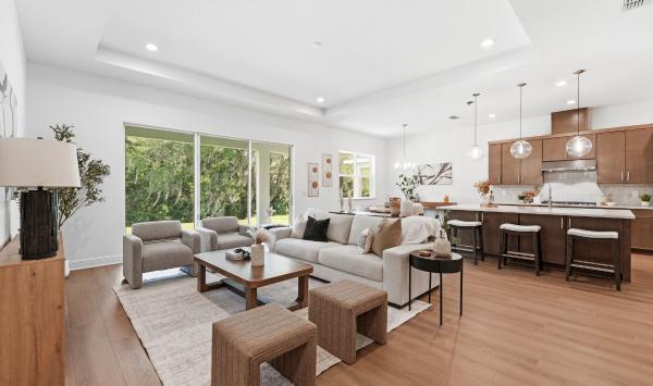Experience the ultimate in luxury living with this seamless indoor-outdoor great room
