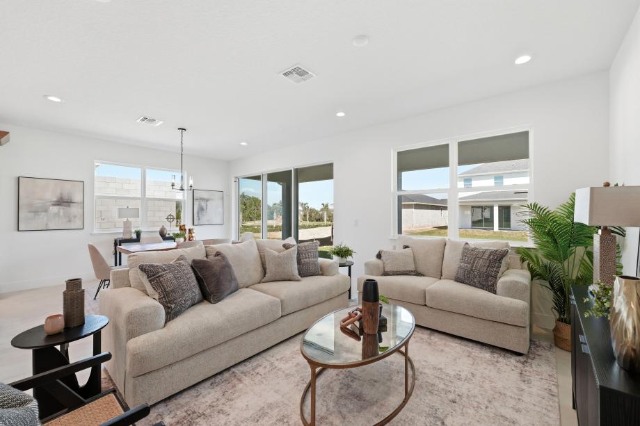 Spacious, open-concept living area with seamless flow