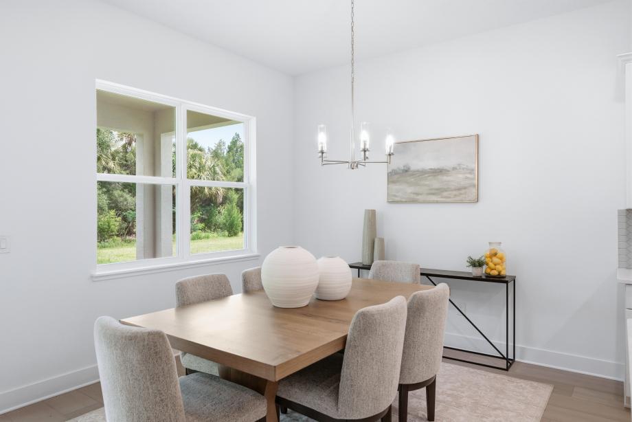 Bright dining areas with open-concept connections to living spaces