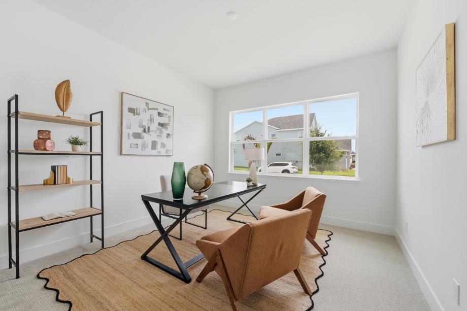 Private home offices with refined design elements