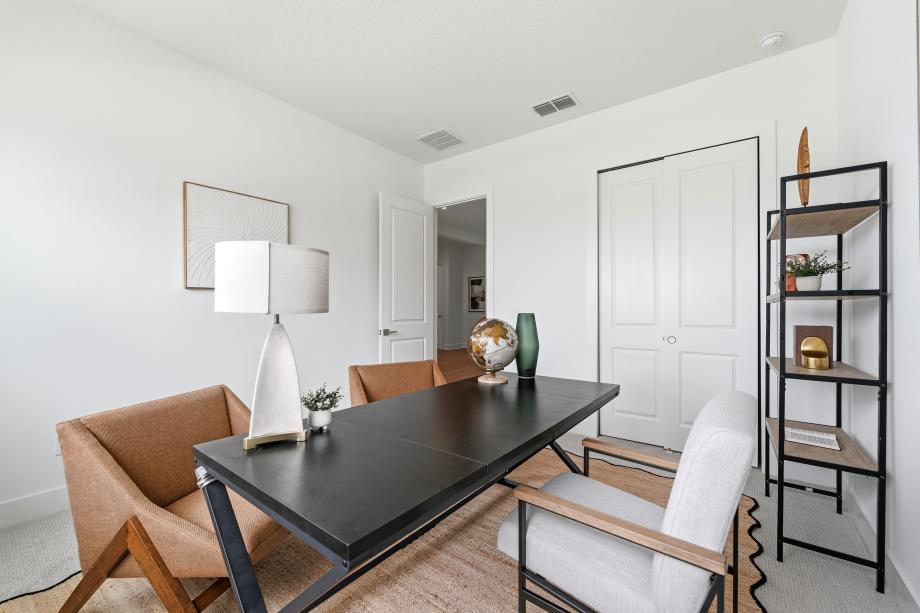 Dedicated home offices with quiet, well-designed spaces