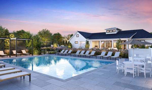 Outdoor heated pool