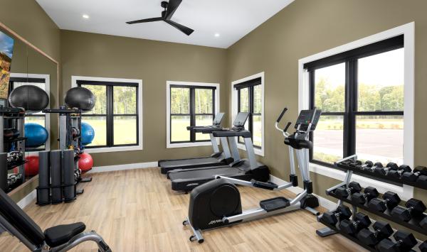 Work out in the exclusive fitness center