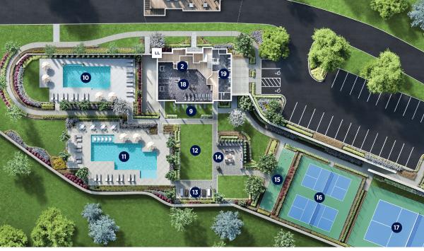 Amenity site plan