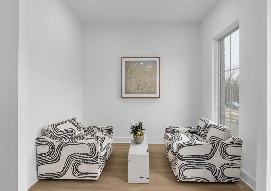 Versatile spaces with multiple areas for relaxing or entertaining