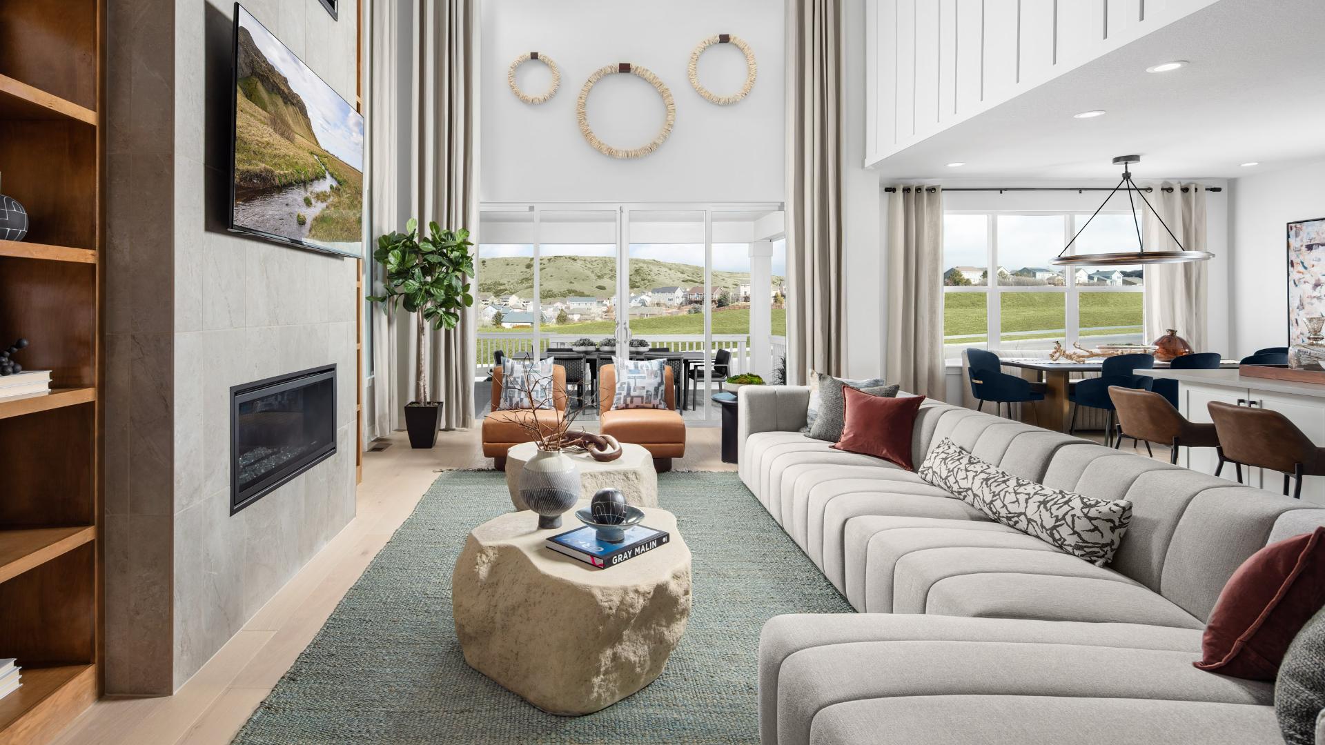 Haswell Model Home Design in Toll Brothers at KenCaryl Ranch Vistas