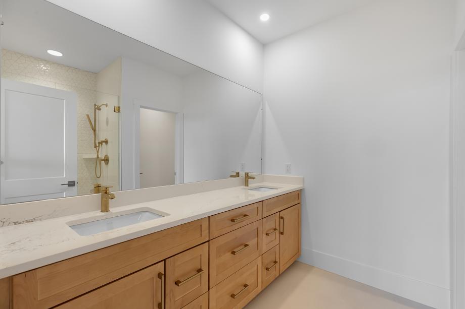 Spa-inspired primary bathroom with walk-in shower