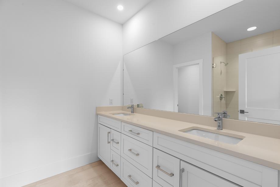 Spa-inspired primary bathroom with walk-in shower