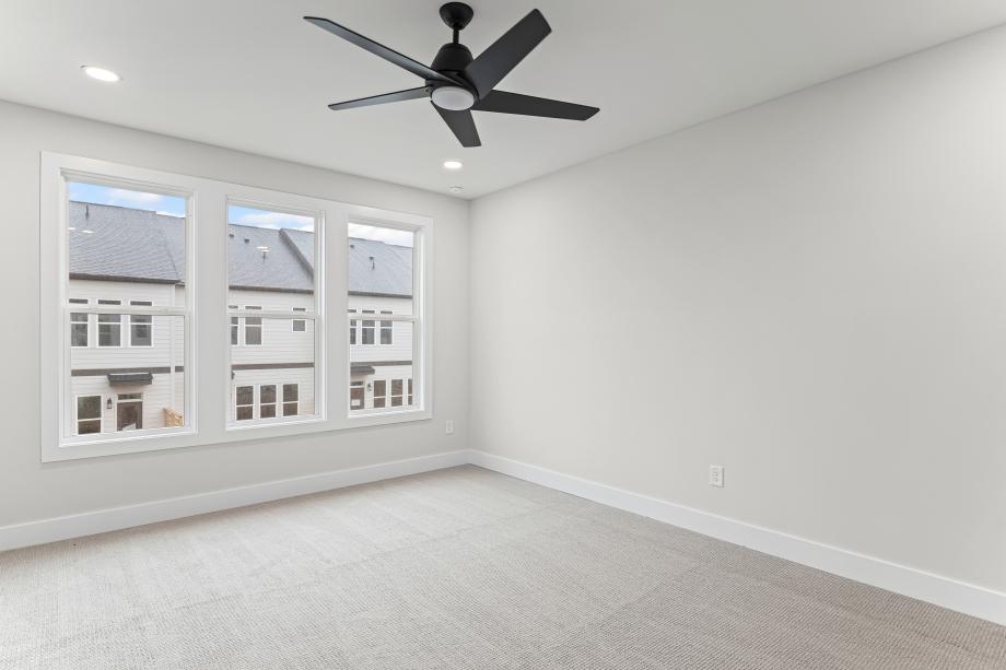 Spacious primary bedroom suite