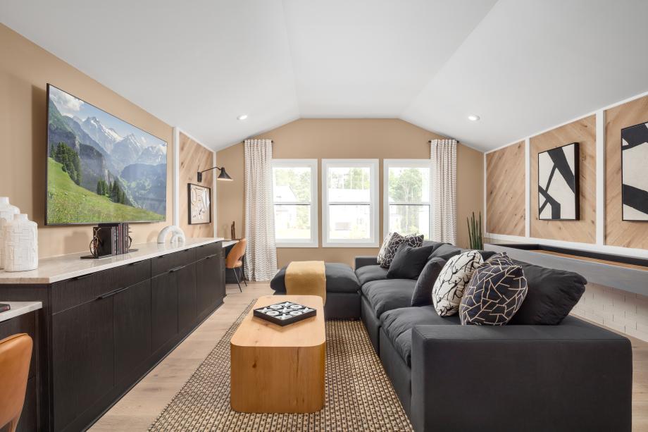Spacious bonus room for family gatherings and entertainment