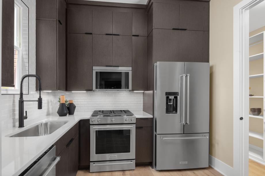 Well-appointed prep kitchen