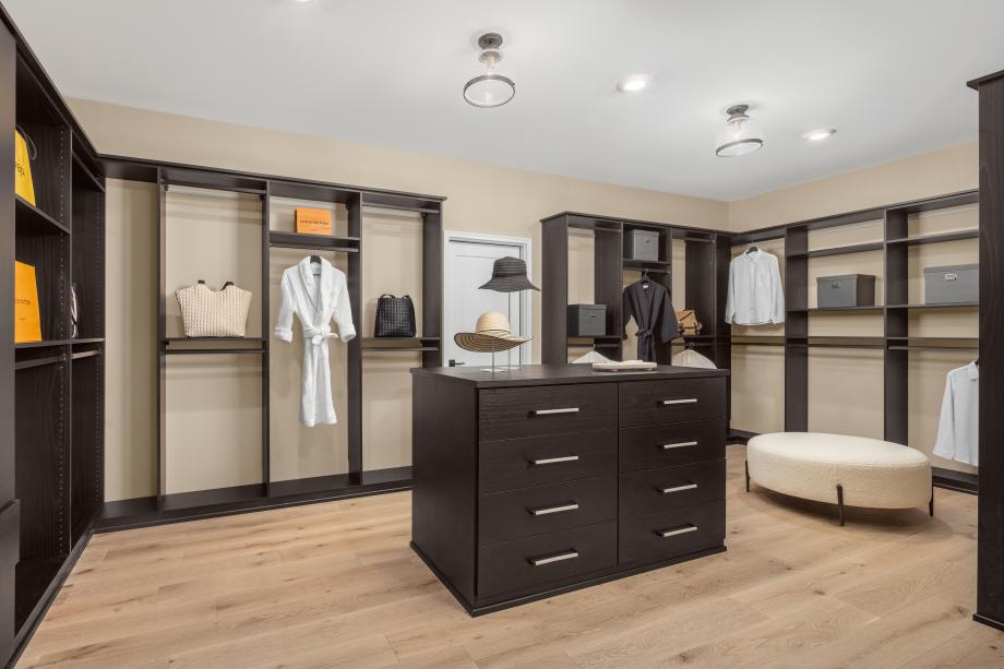 Oversized primary closet