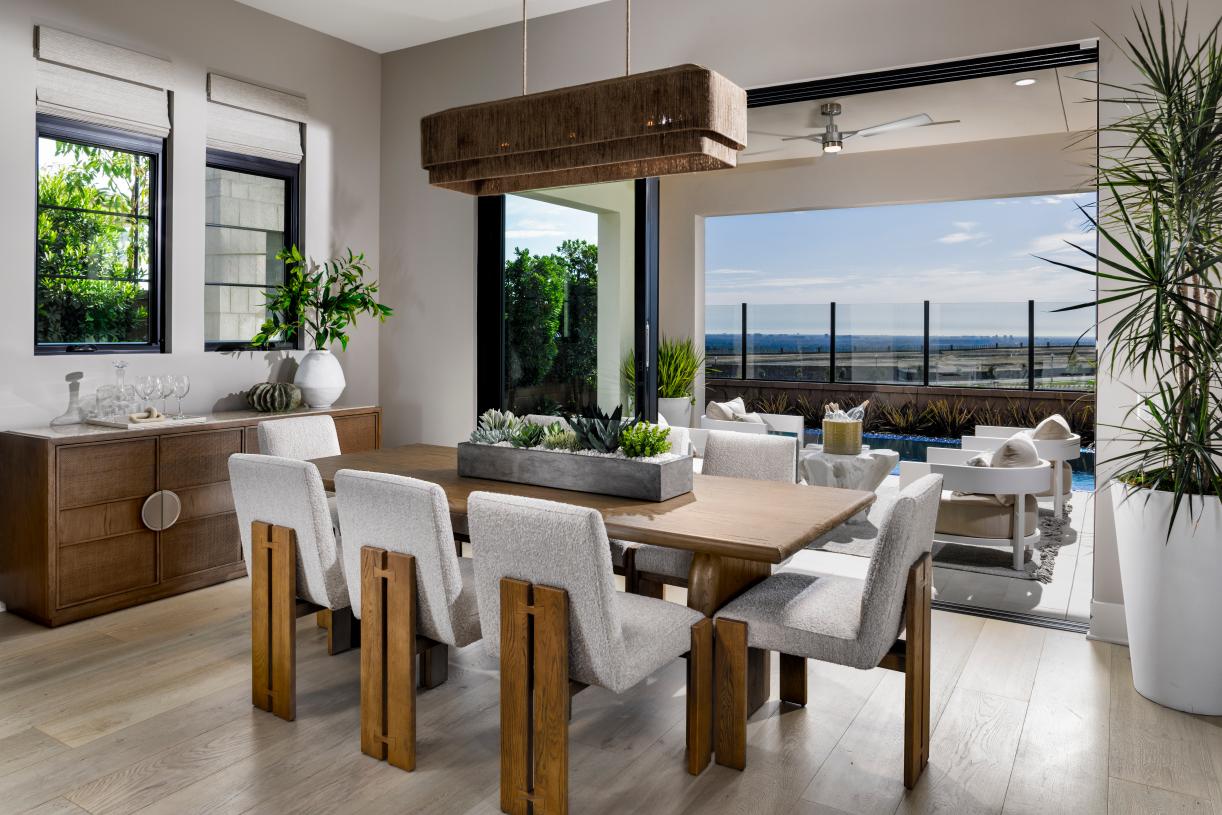 Spacious dining space