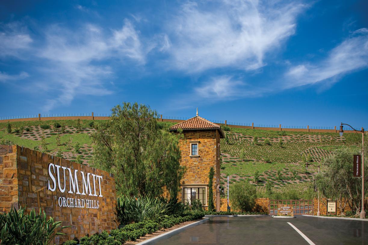Gated community in Orchard Hills