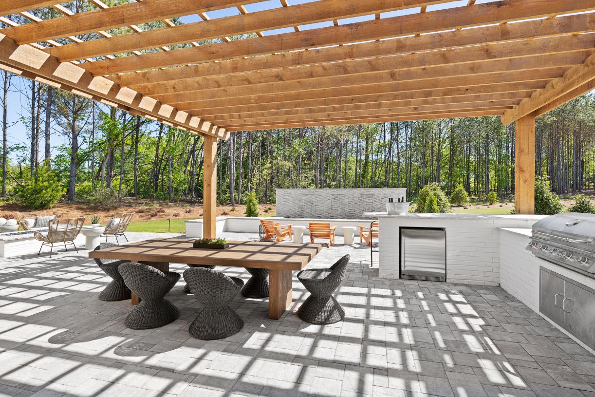 Relaxing outdoor living spaces