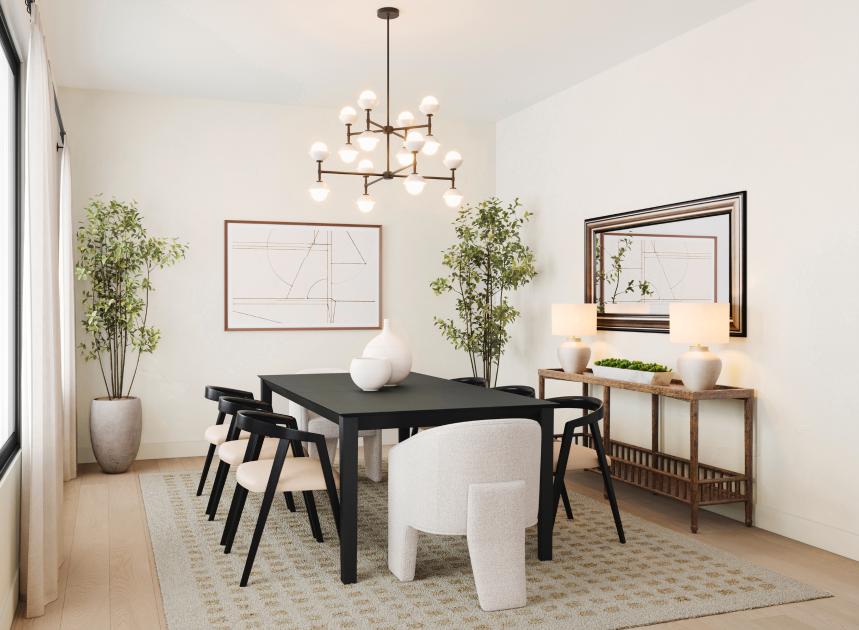 Formal dining room ideal for hosting guest