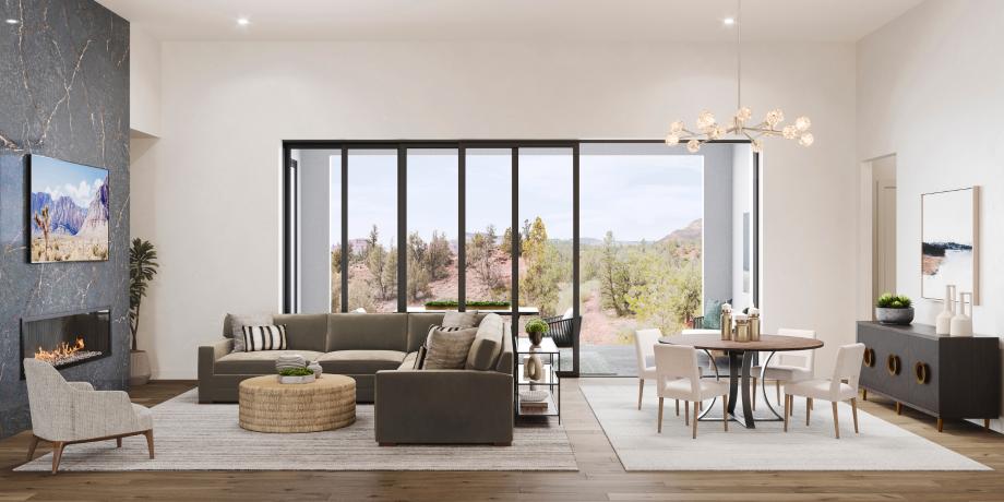 Casual dining area adjacent to the kitchen