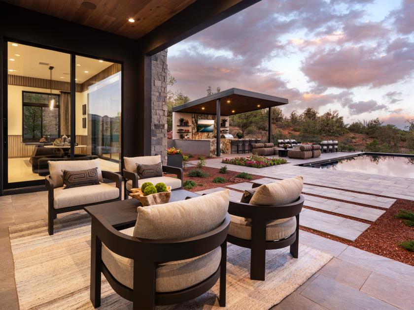 Lounge area on patio perfect for entertaining